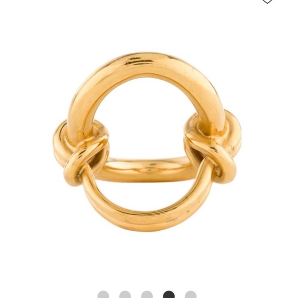 Celine Jewelry Authentic Nwt Celine Gold Vertical Ring Poshmark